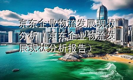 京东企业物流发展现状分析（京东企业物流发展现状分析报告）