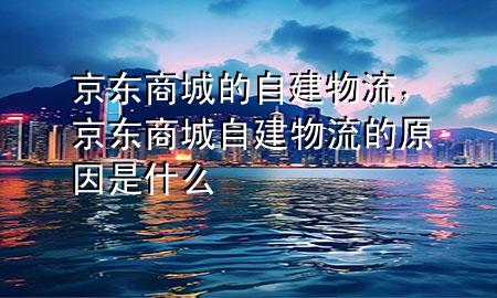 京东商城的自建物流，京东商城自建物流的原因是什么